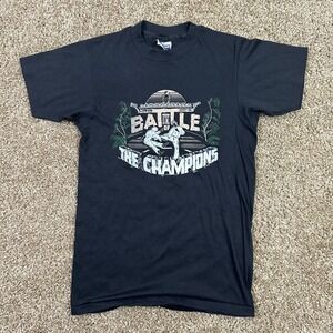 Vintage 80s Karate T-shirt Size Small Battle of the Champions fighting tee